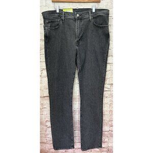 Levis 511 Slim Fit Flex Stretch Jeans Gray Black Wash Denim Mens 38 x 34 NEW